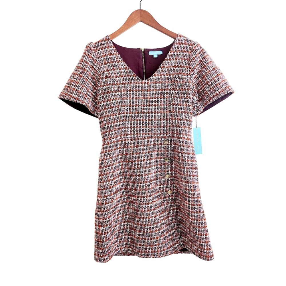 Draper James Multicolor Tweed Dress